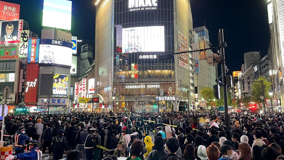2022年10月31日　渋谷スクランブル交差点