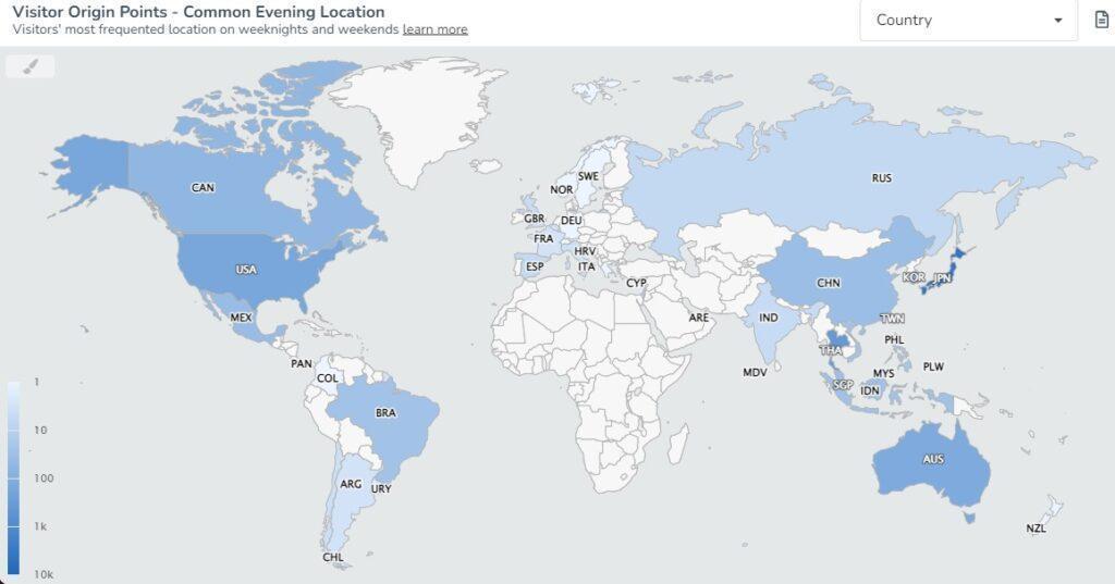 図５：世界44カ国の7,000万以上の場所で、合計16億のスマホ端末から発信されたユーザー許諾済みの位置情報を活用