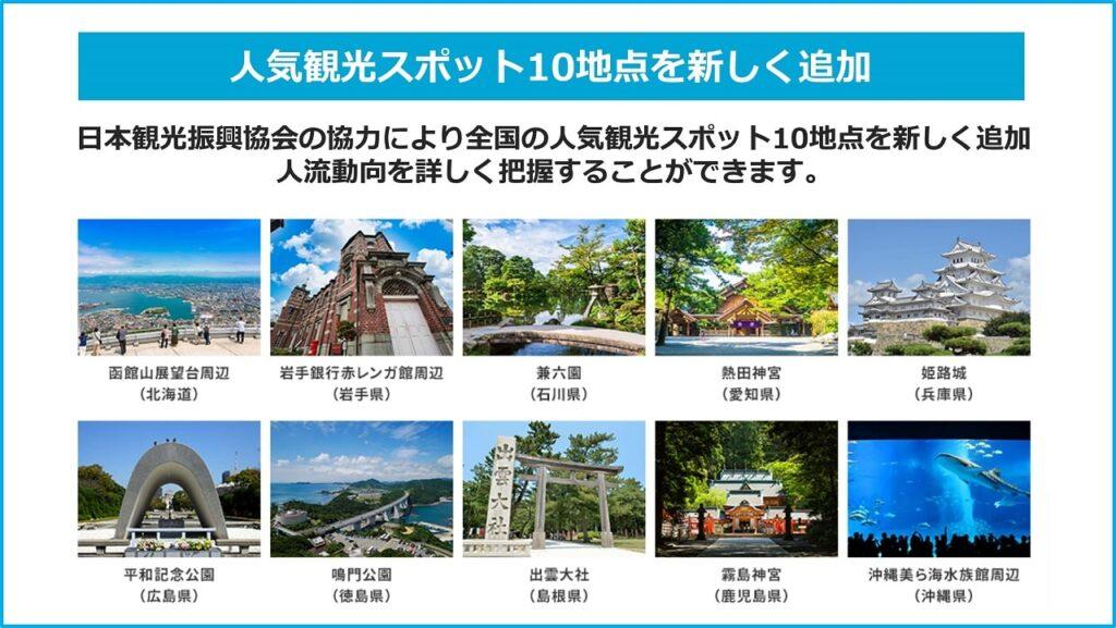 人気観光スポット10地点