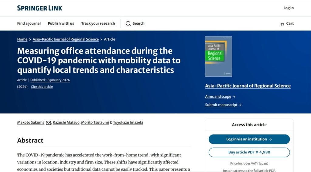 mobility data to quantify local trends and characteristics