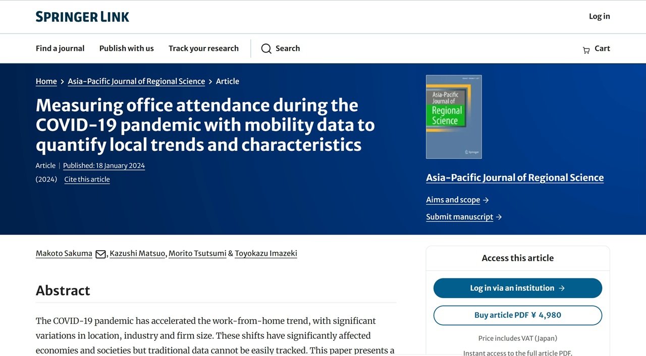 mobility data to quantify local trends and characteristics