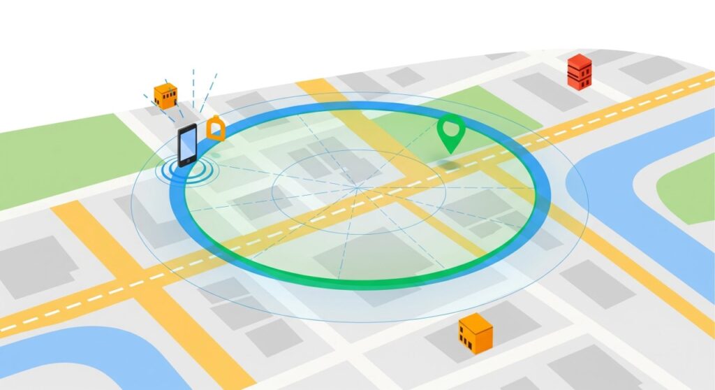 ジオフェンシング_イラスト