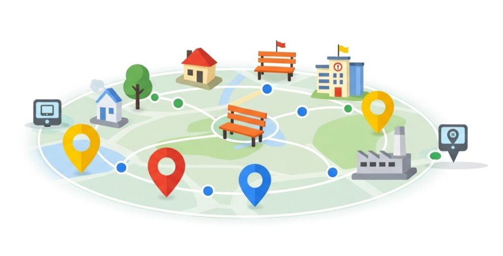 ジオフェンス_イラスト